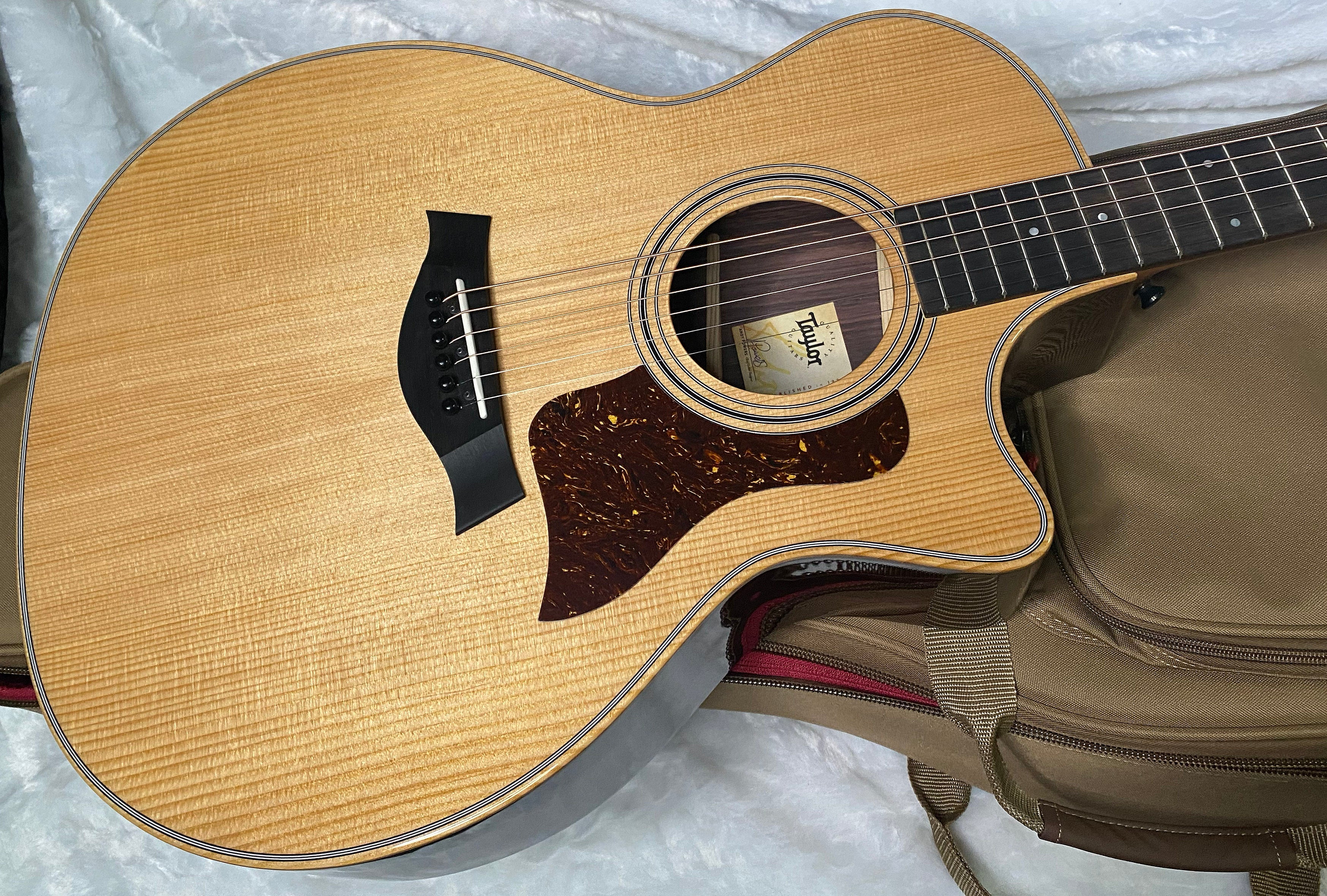 NEW! Taylor 414ce Studio Acoustic-Electric Guitar - Natural - 4.7lbs - Authorized Dealer - Serial # 2210235174
