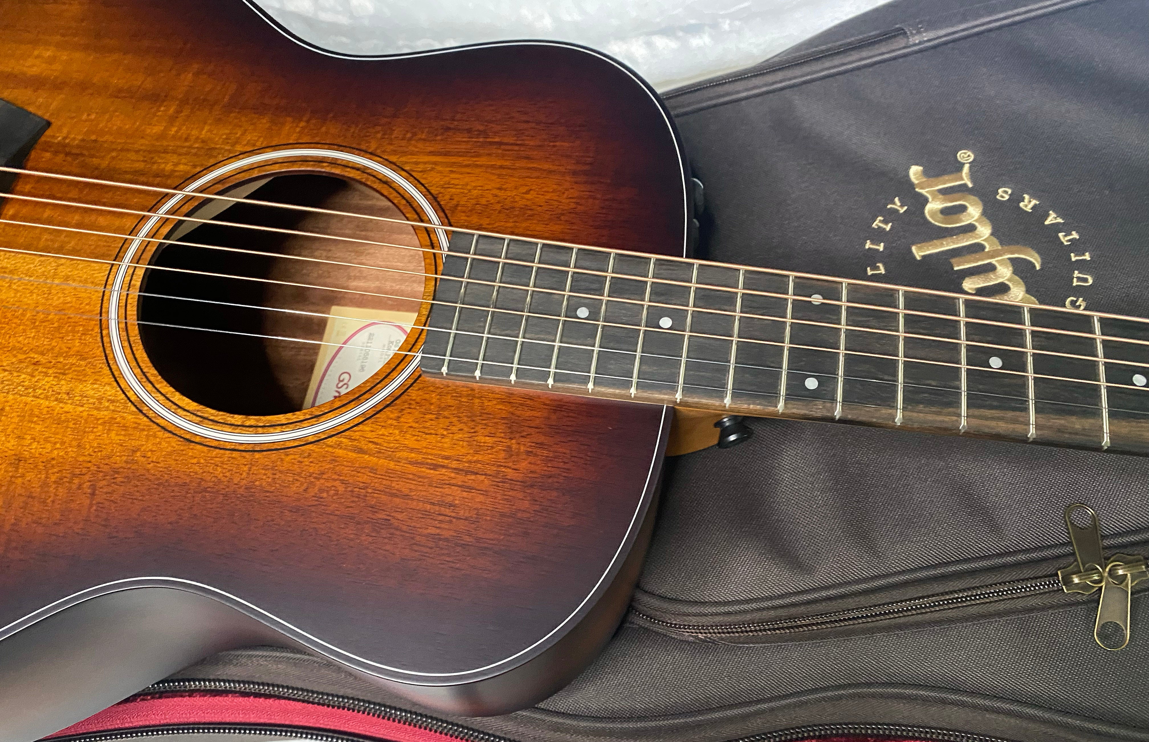 NEW! Taylor GS Mini-e Koa Plus Acoustic-electric Guitar - Shaded Edgeburst - 3.95lbs - Gig Bag - Authorized Dealer - G06284