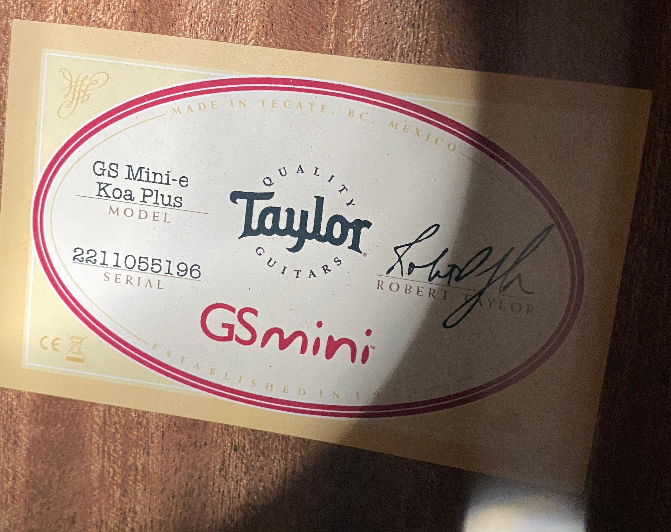 NEW! Taylor GS Mini-e Koa Plus Acoustic-electric Guitar - Shaded Edgeburst - 3.95lbs - Gig Bag - Authorized Dealer - G06284