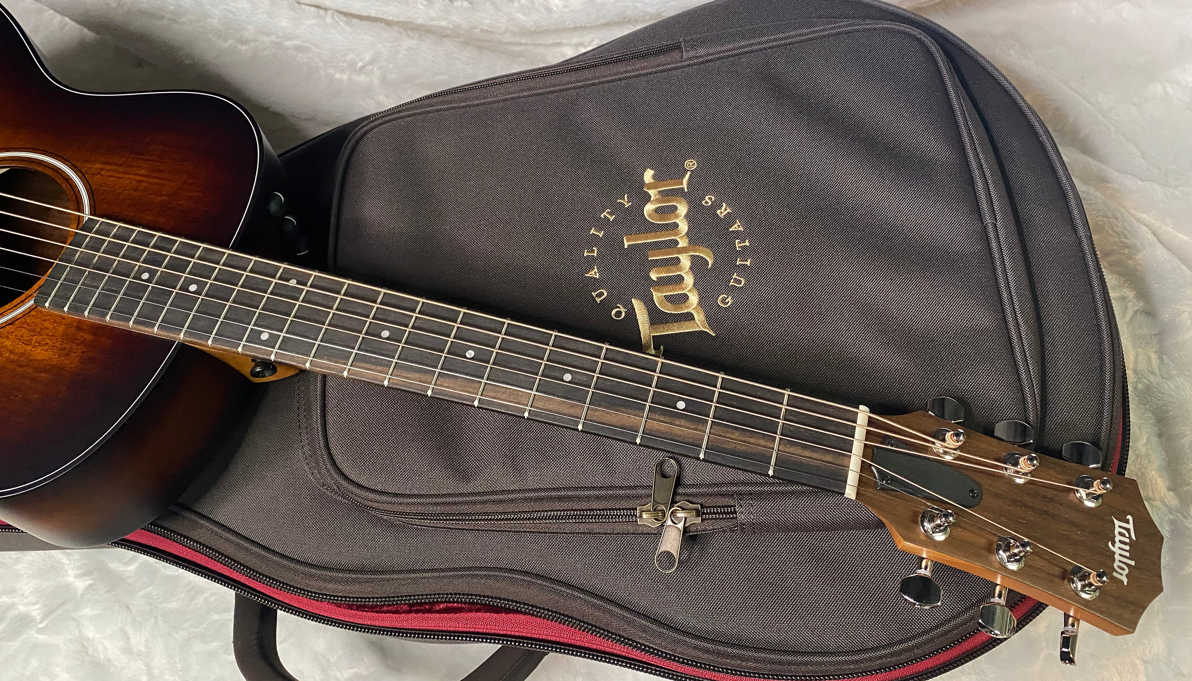 NEW! Taylor GS Mini-e Koa Plus Acoustic-electric Guitar - Shaded Edgeburst - 3.95lbs - Gig Bag - Authorized Dealer - G06284