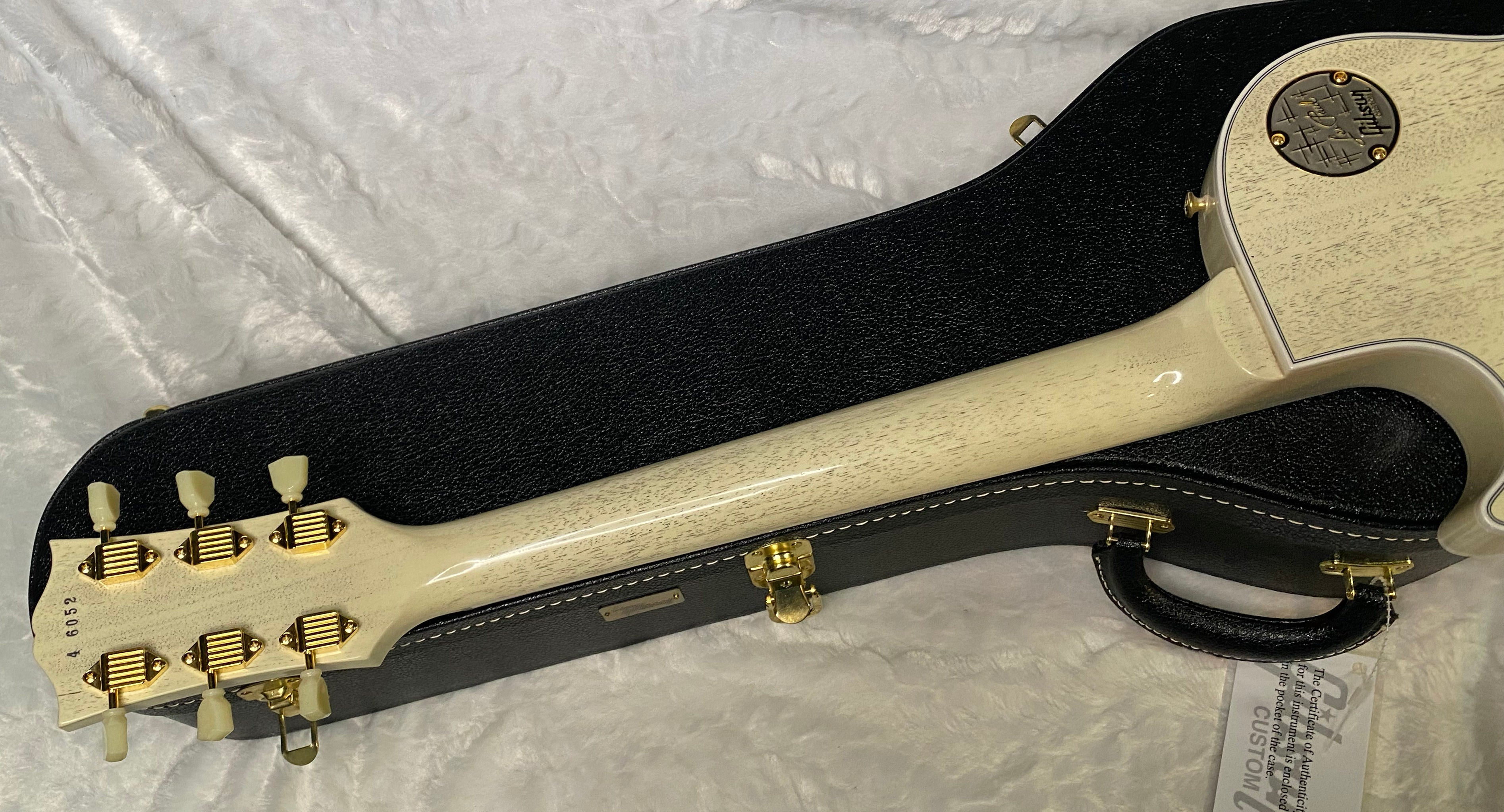 NEW ! Gibson Custom Shop Historic '54 Les Paul Custom Reissue Dealer Select - P-90's Staple Pick-Up - TV White - VOS - Authorized Dealer - Only 8.9 lbs - G07004