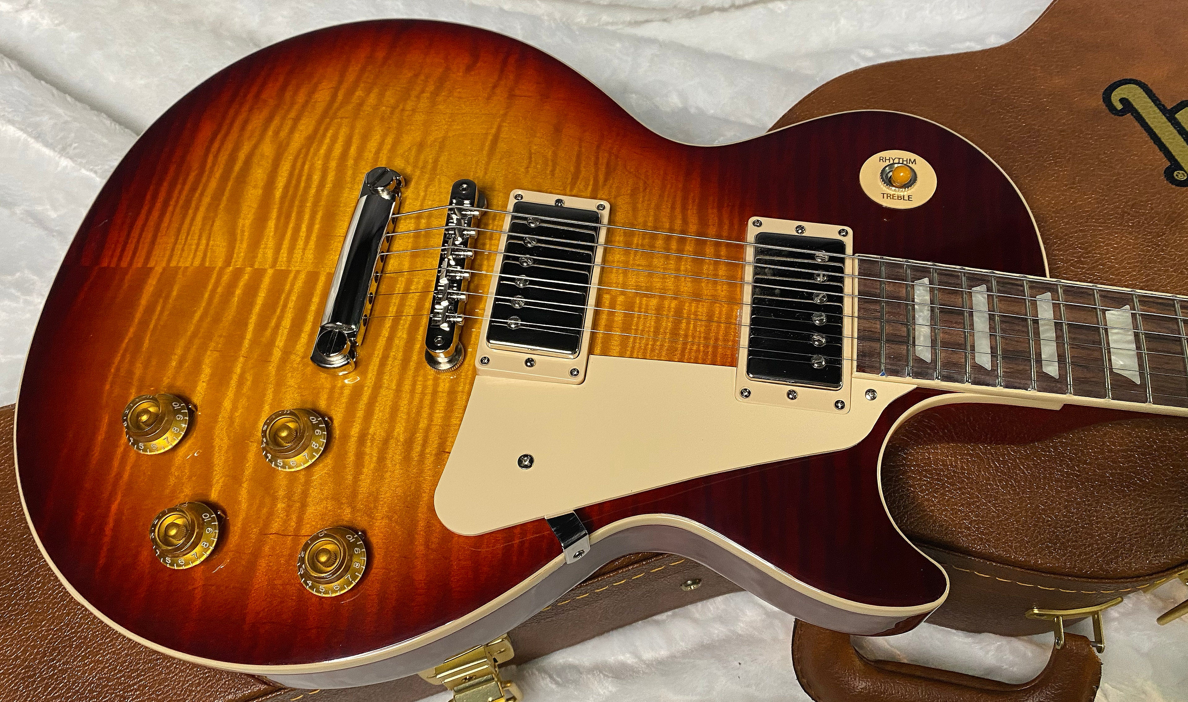 NEW ! Gibson Les Paul Standard '50s - Bourbon Burst - Custom Shop Flame Top - Limited Edition - Authorized Dealer - 9.2 lbs - G06313