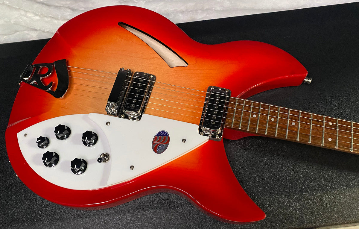 NEW! Rickenbacker 330 Fire Glo FG Fireglo - Semi Hollow Electric Guitar - Authorized Dealer - 7.65 lbs - G07726