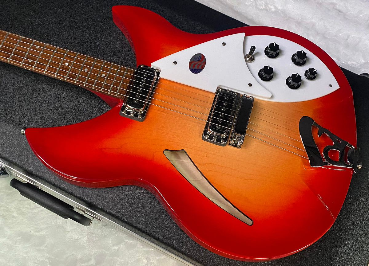 NEW! Rickenbacker 330 Fire Glo FG Fireglo - Semi Hollow Electric Guitar - Authorized Dealer - 7.65 lbs - G07726