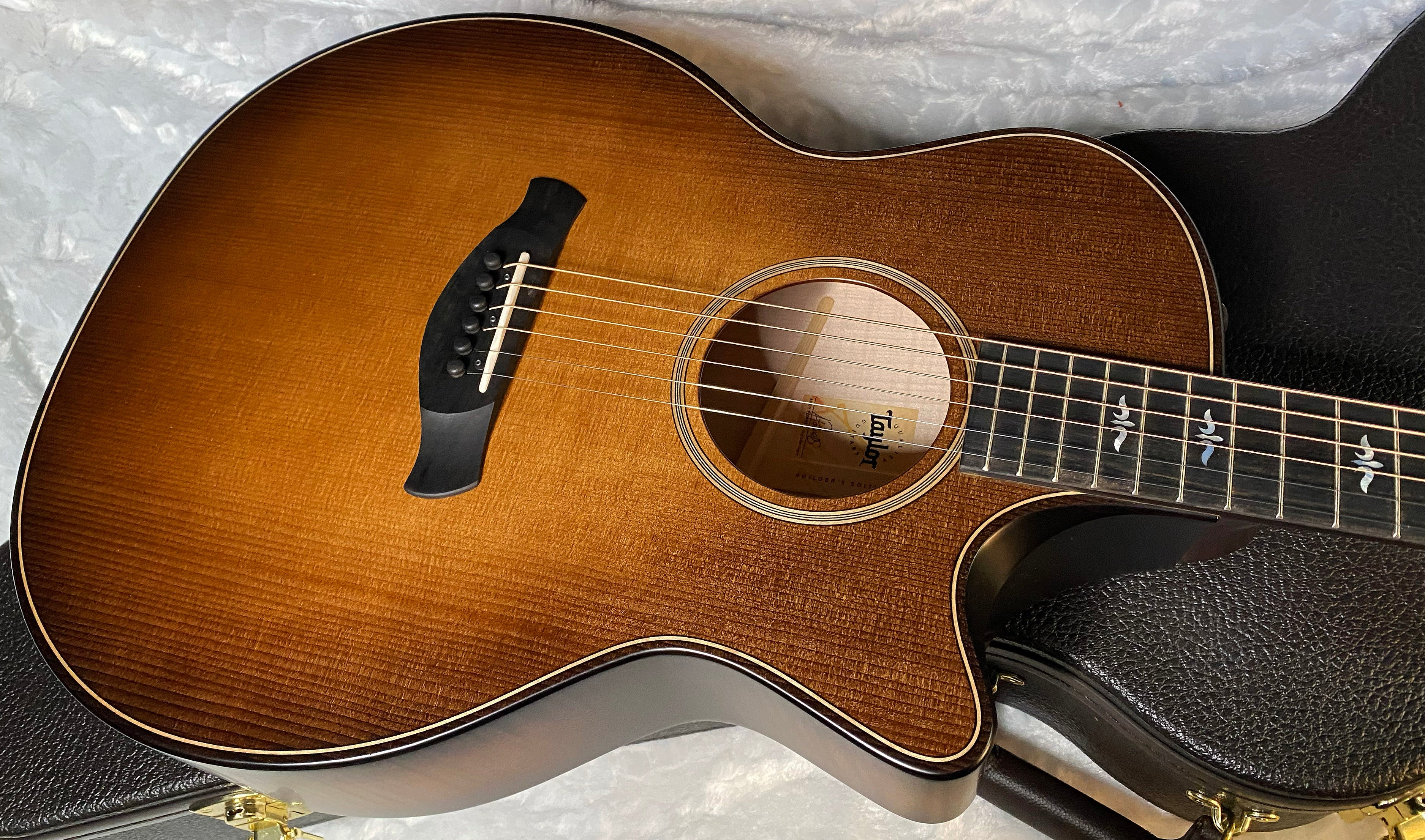 NEW! Taylor Builder's Edition 614ce - Acoustic Electric Guitar - Wild Honey Burst - 4.7 lbs - Authorized Dealer - G05574