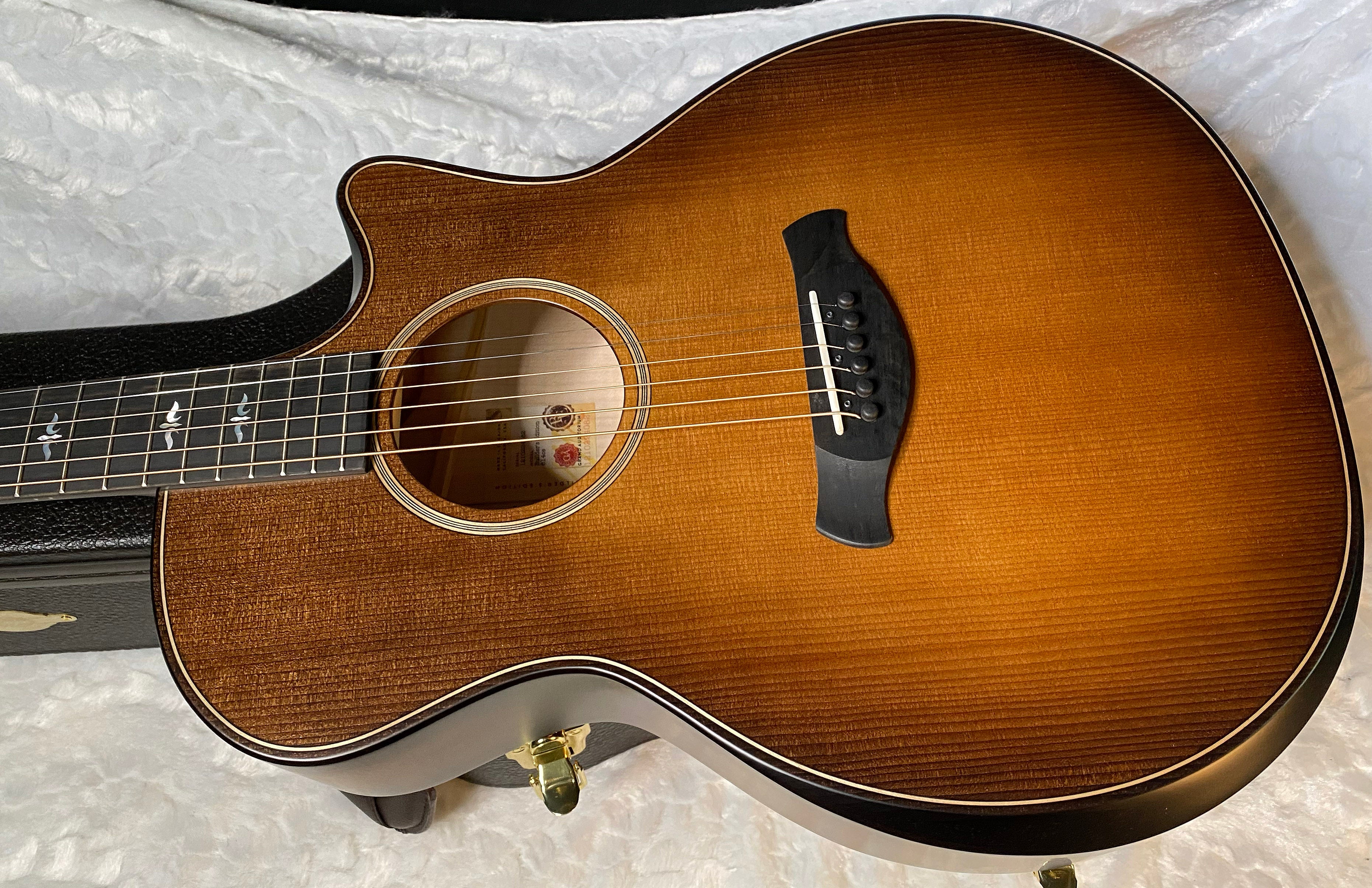 NEW! Taylor Builder's Edition 614ce - Acoustic Electric Guitar - Wild Honey Burst - 4.7 lbs - Authorized Dealer - G05574