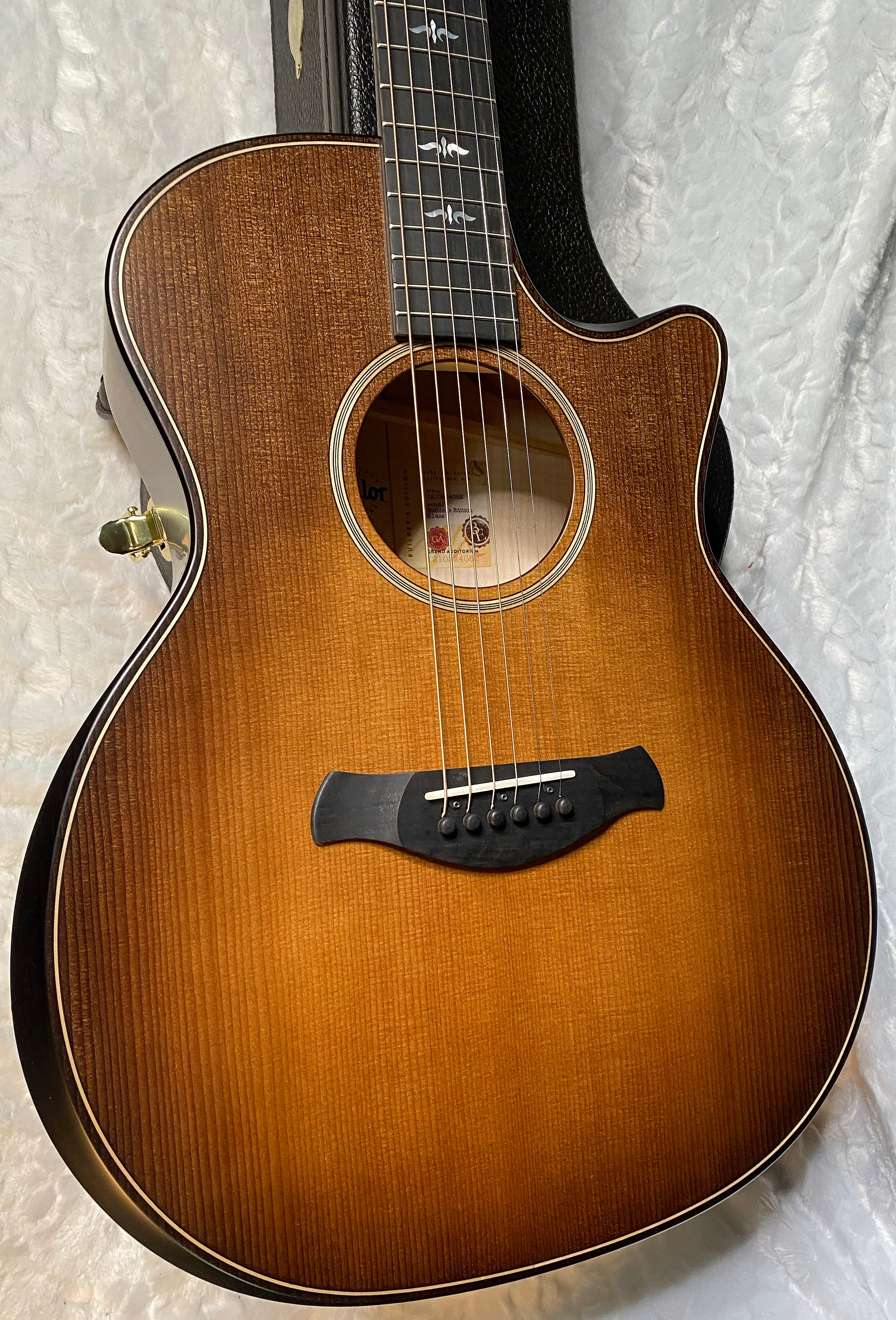 NEW! Taylor Builder's Edition 614ce - Acoustic Electric Guitar - Wild Honey Burst - 4.7 lbs - Authorized Dealer - G05574