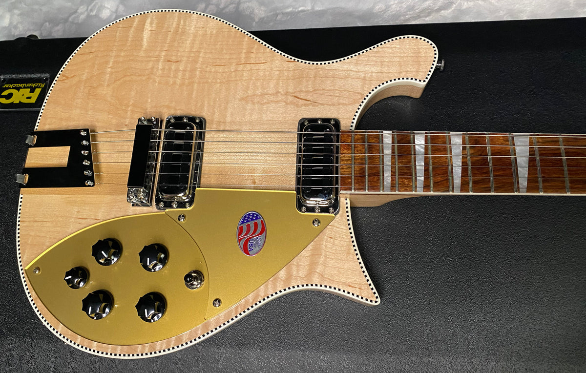NEW ! Rickenbacker 660 Electric Guitar - Maple Glo - 7.4 lbs - Authorized Dealer - In-Stock! G07750