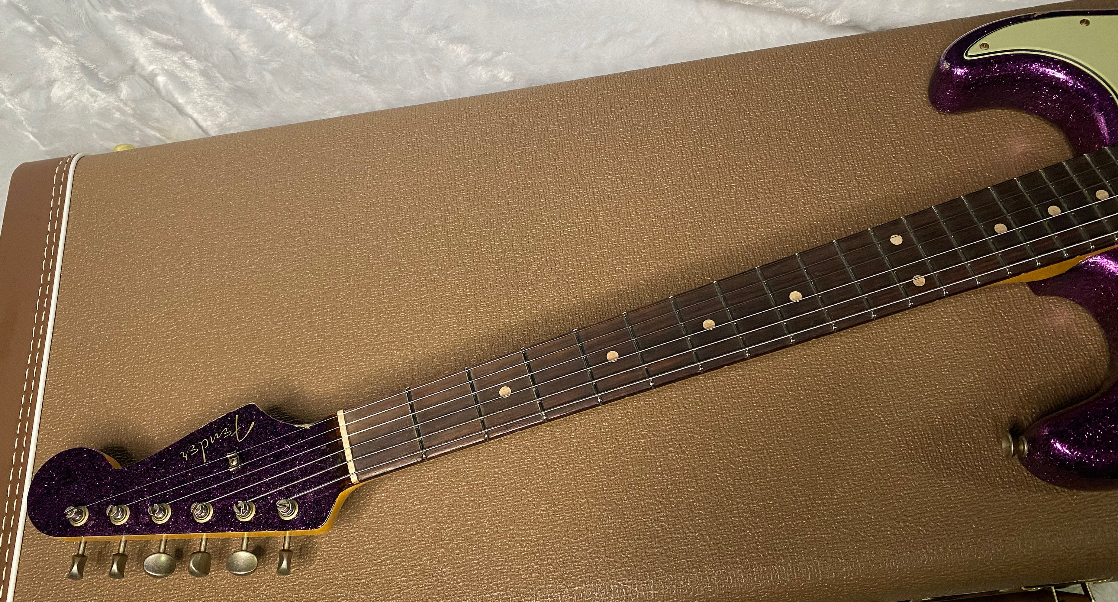 NEW! Fender Custom Shop 1960 Stratocaster Relic - Magenta Sparkle - Matching Peg Head - Handwound Pick-Ups - 7.9 lbs - Authorized Dealer - G07040