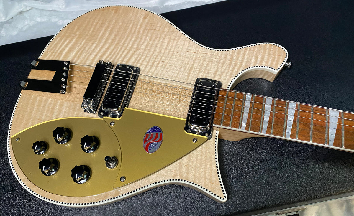 NEW ! Rickenbacker 660 Electric Guitar - Maple Glo - 7 lbs - Authorized Dealer - In-Stock! G07751