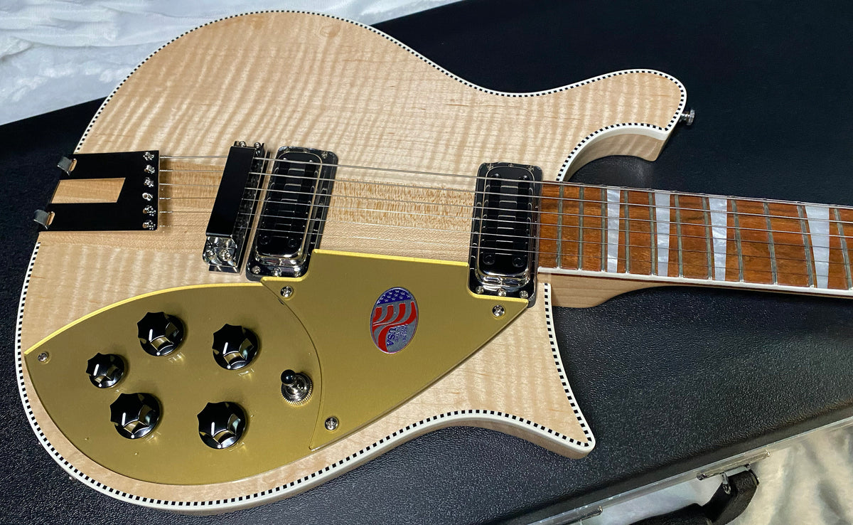 NEW ! Rickenbacker 660 Electric Guitar - Maple Glo - 7 lbs - Authorized Dealer - In-Stock! G07751