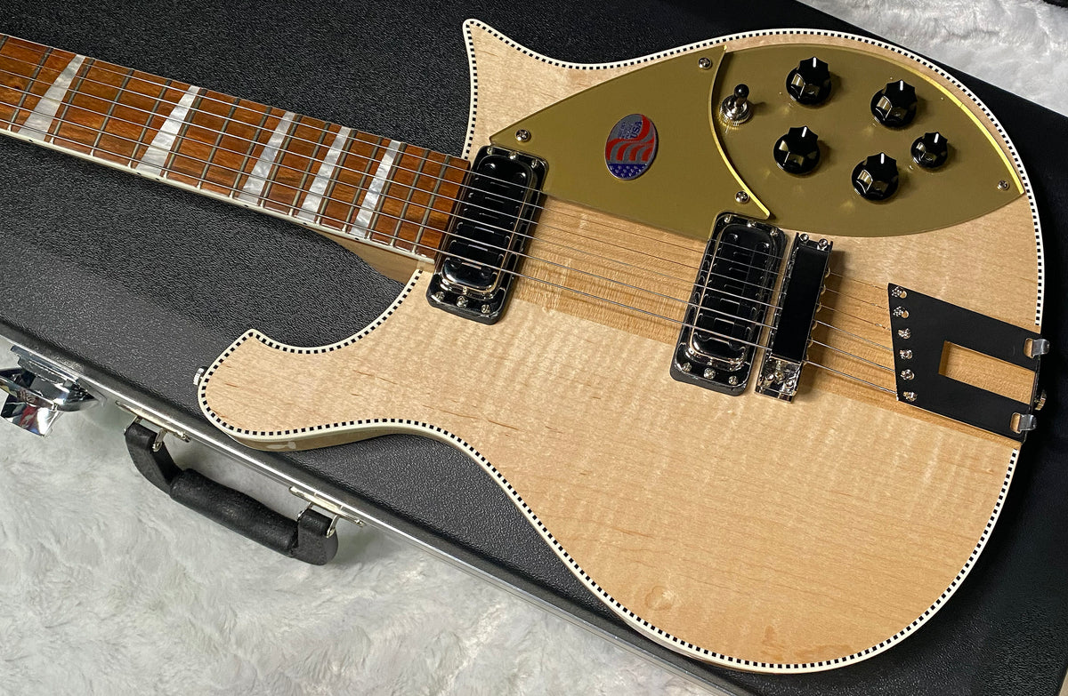 NEW ! Rickenbacker 660 Electric Guitar - Maple Glo - 7 lbs - Authorized Dealer - In-Stock! G07751