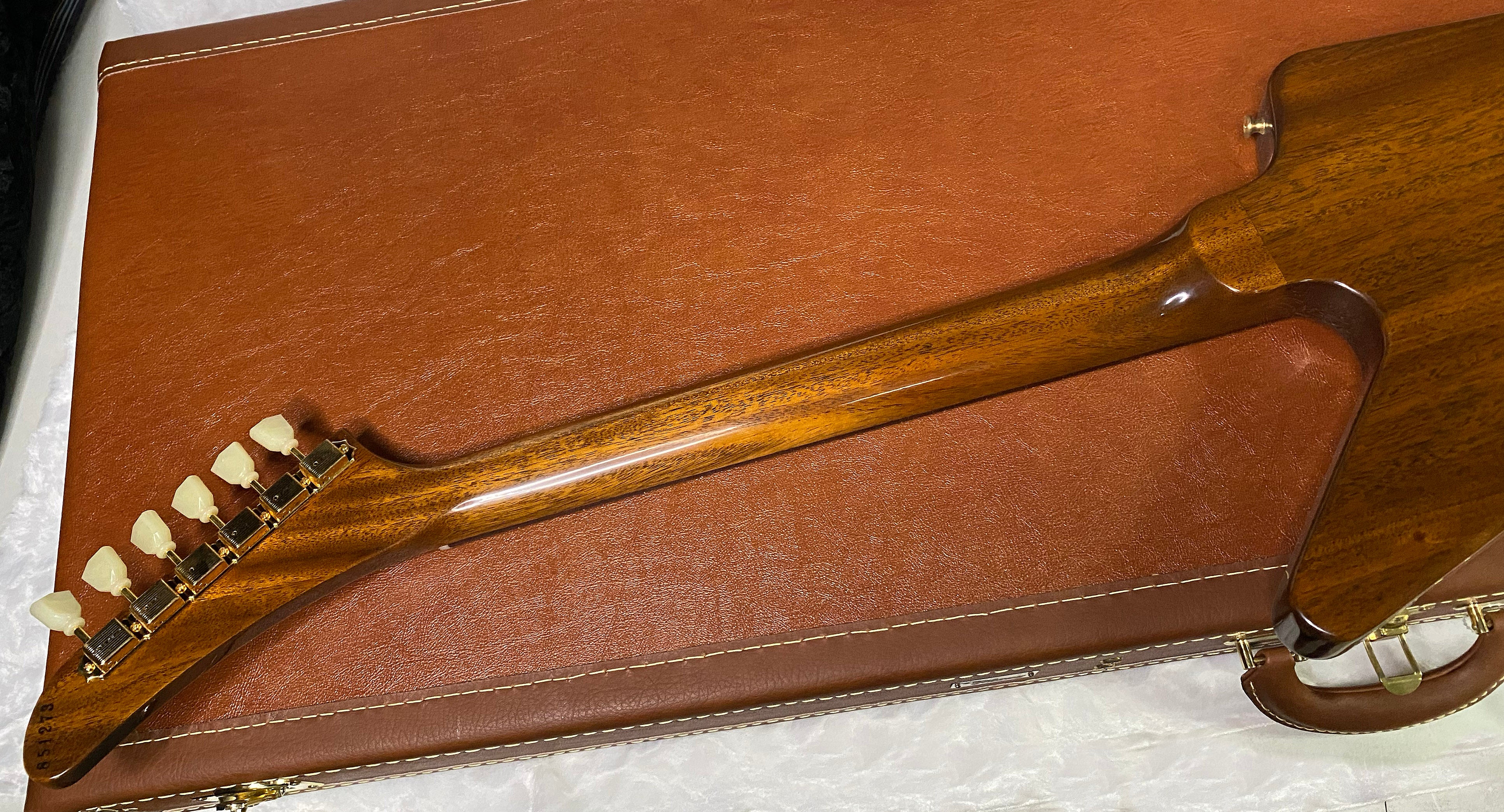 NEW! Gibson Custom 1958 Mahogany Explorer Reissue Electric Guitar - Antique Natural, VOS - Authorized Dealer - Only 8.2lbs - G06325