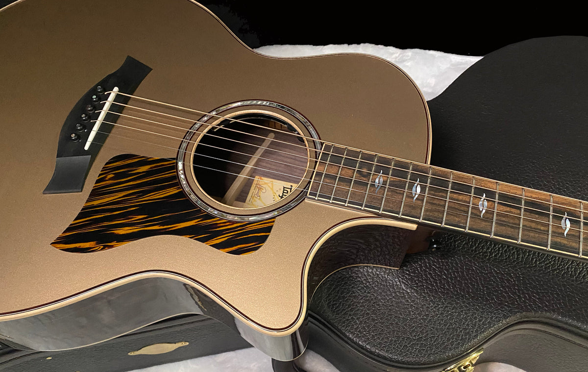 NEW! Taylor Next Generation 814ce Special Edition Acoustic-electric Guitar - Casablanca Beige Metallic - 4.6lbs - Authorized Dealer - G07756