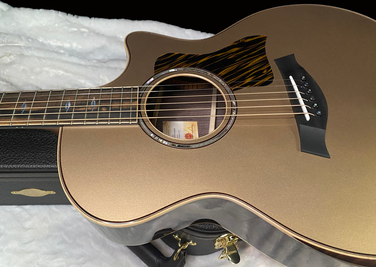 NEW! Taylor Next Generation 814ce Special Edition Acoustic-electric Guitar - Casablanca Beige Metallic - 4.6lbs - Authorized Dealer - G07756