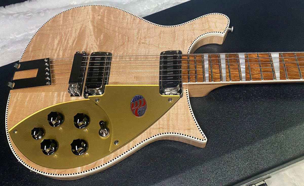 NEW ! Rickenbacker 660 Electric Guitar - Maple Glo - 7.4 lbs - Authorized Dealer - In-Stock! G07758