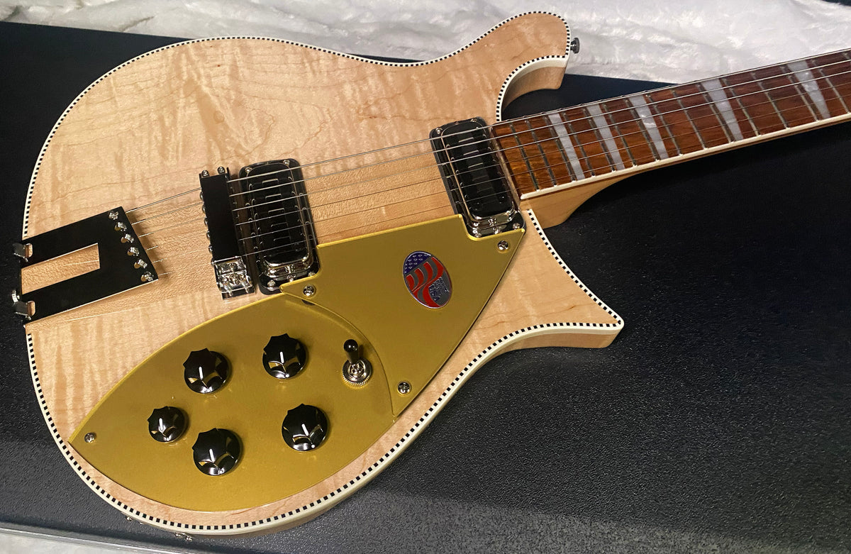 NEW ! Rickenbacker 660 Electric Guitar - Maple Glo - 7.4 lbs - Authorized Dealer - In-Stock! G07758