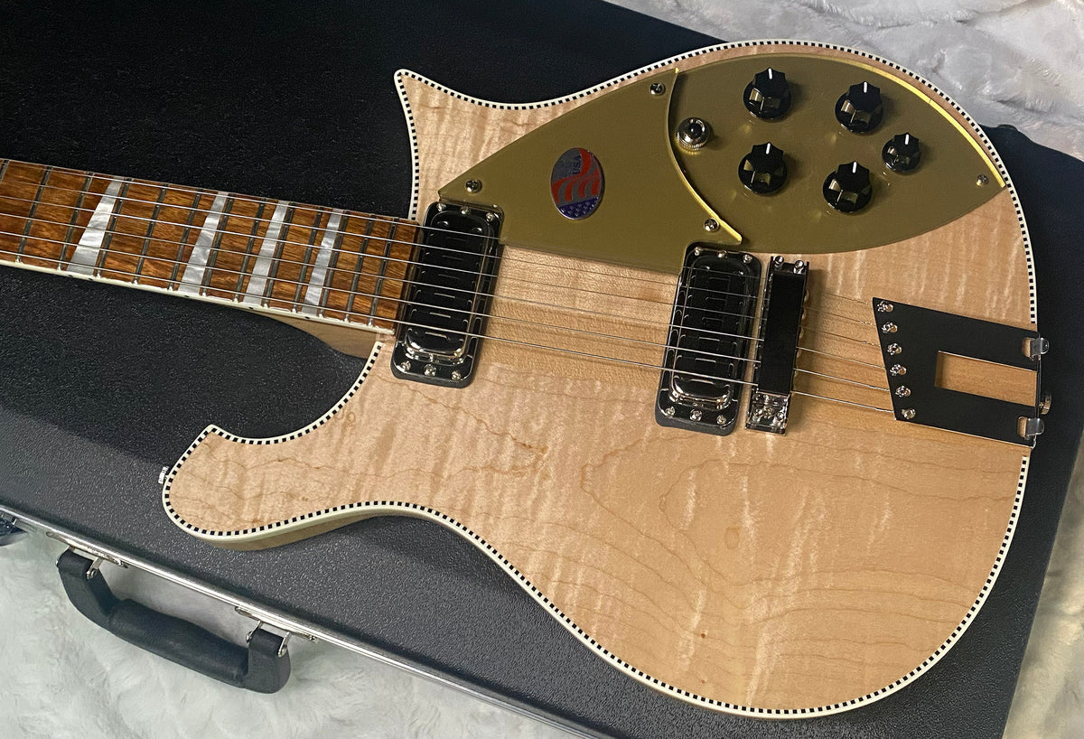 NEW ! Rickenbacker 660 Electric Guitar - Maple Glo - 7.4 lbs - Authorized Dealer - In-Stock! G07758