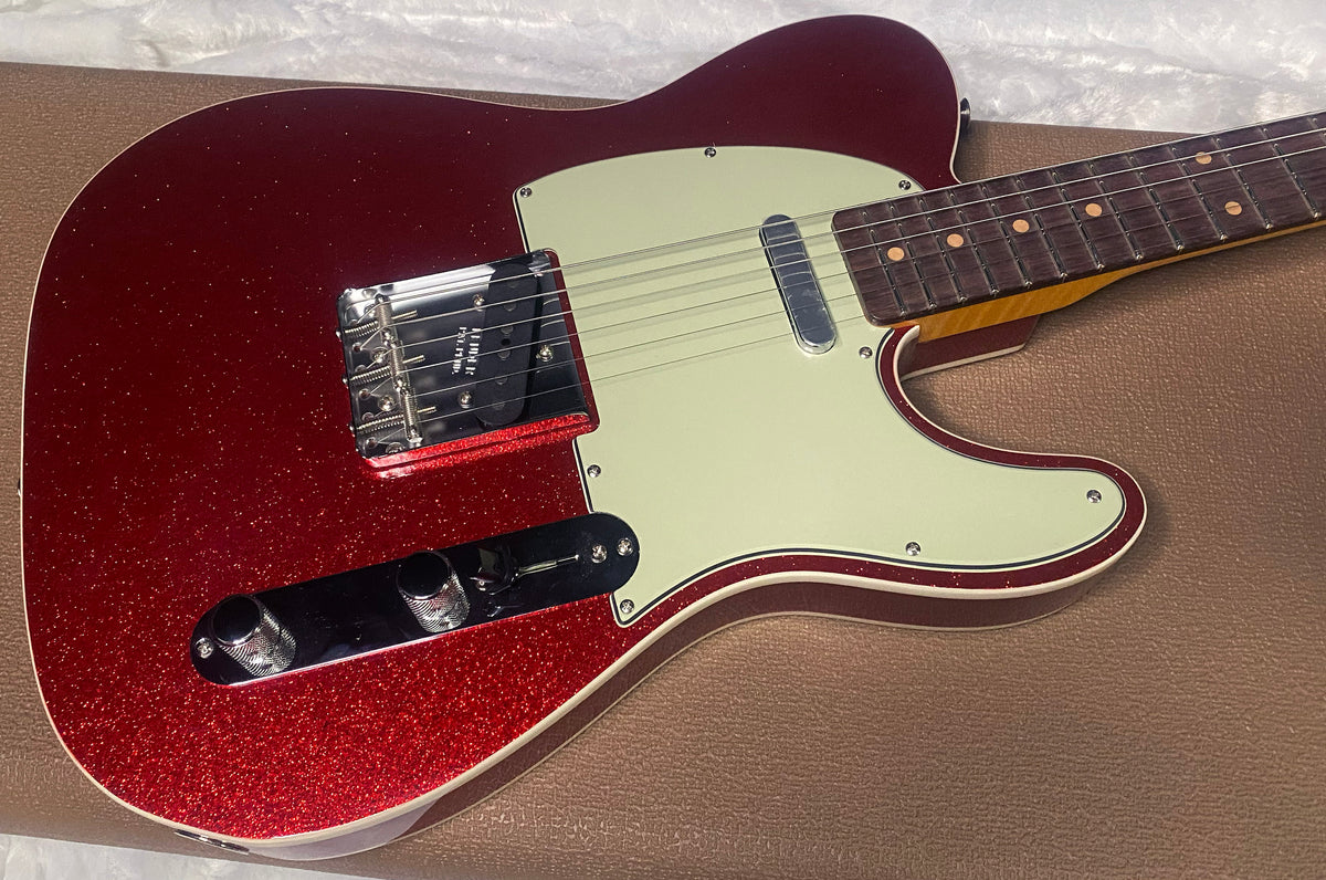 NEW! Fender Custom Shop Flamethrower Telecaster Custom - NOS - Modern Specs - Texas Special Pick-Ups - AAAA Flamed Neck - Red Sparkle - Authorized Dealer - 7.8 lbs - G07762