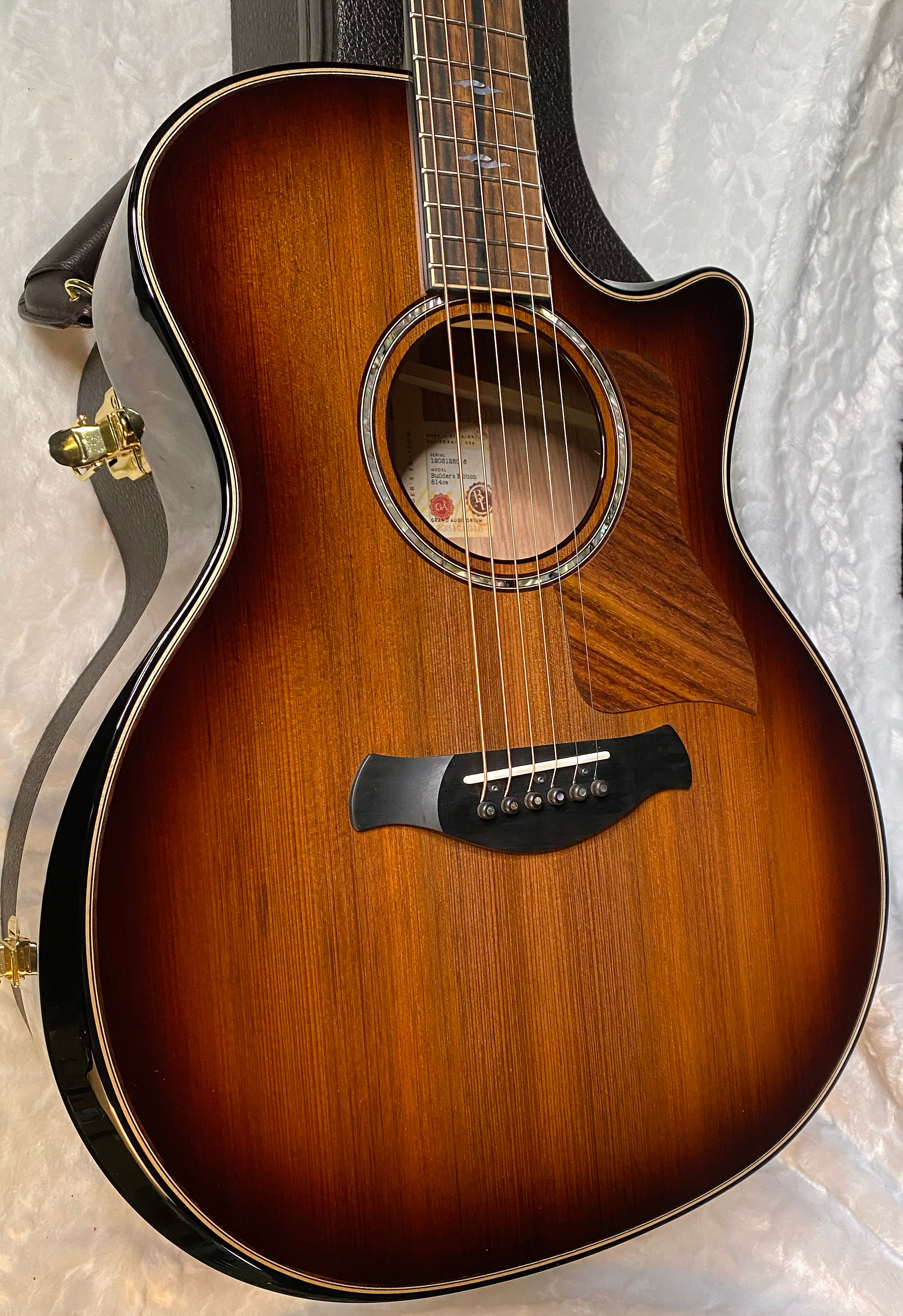 NEW! Taylor Builder's Edition 814ce Sinker Redwood Acoustic Guitar - Shaded Edgeburst - Authorized Dealer - 5.25 lbs - G04967