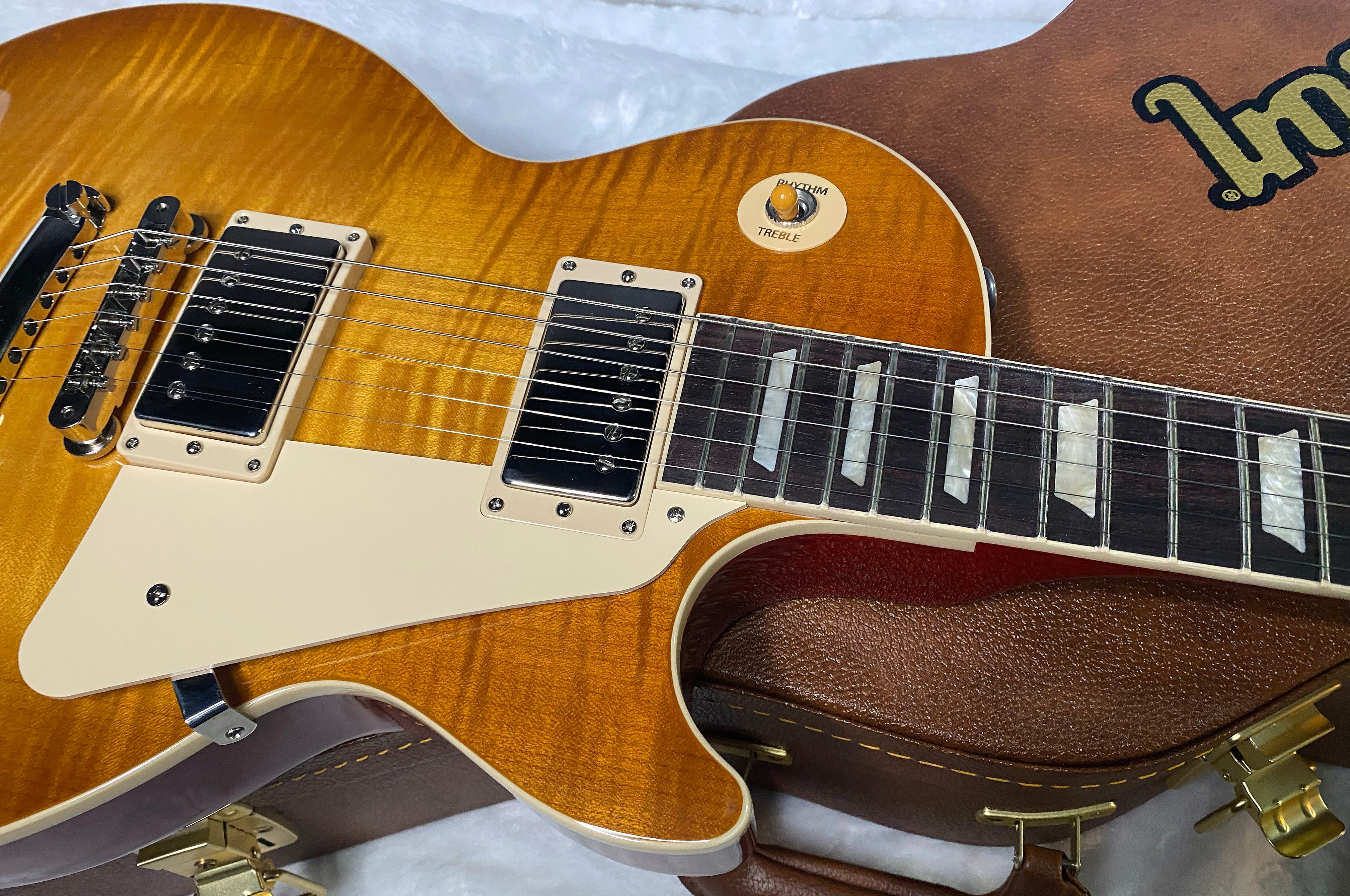 NEW! ! Gibson Les Paul 50's Standard - Custom Shop Dirty Lemon Finish - Beautiful Flame Top - Limited Edition - Authorized Dealer - 9.8 lbs - G06361