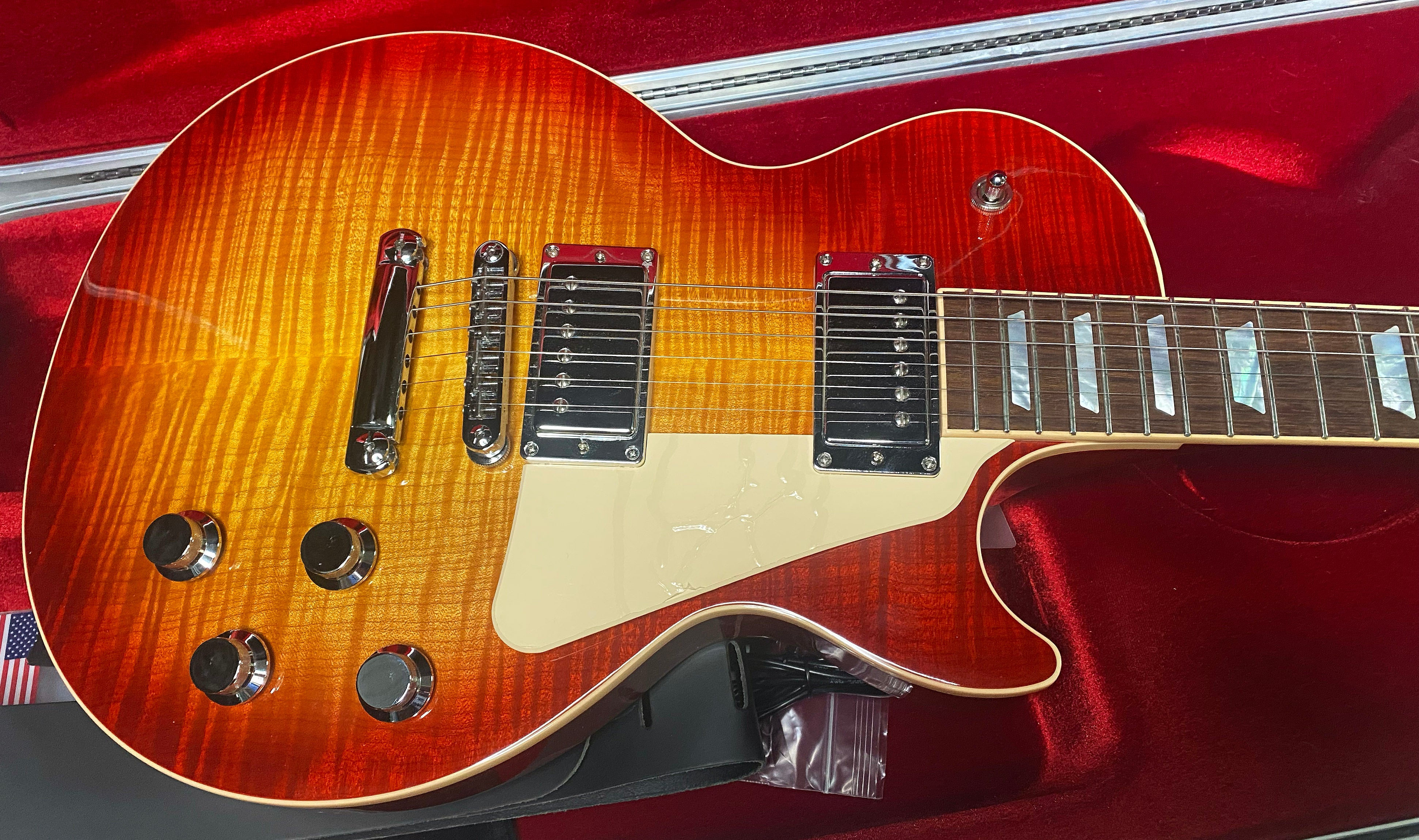 2015 Gibson Les Paul High Performance Standard - Killer Flame Top! G-Force Tuner - All Original - Original Silver Case