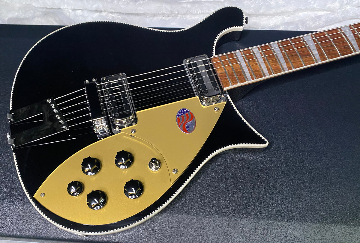 NEW ! Rickenbacker 660 Electric Guitar - Jet Glo - JG Only 7.1lbs - Authorized Dealer - In-Stock! G07778