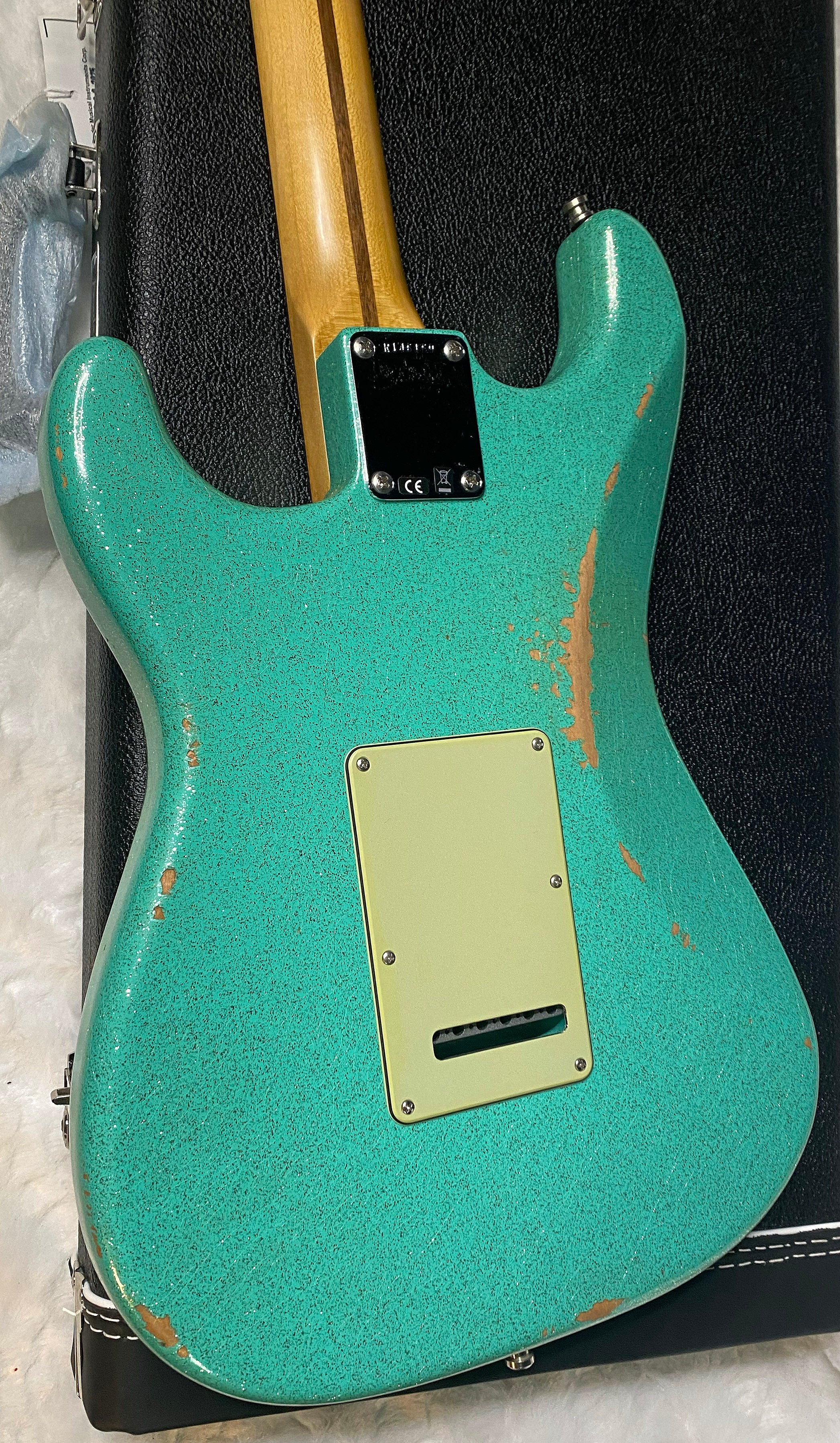 NEW! Fender Custom Shop Custom Deluxe HSS S-1 Stratocaster Relic - Seafoam Green Sparkle - Authorized Dealer - 7.9 lbs - G06386