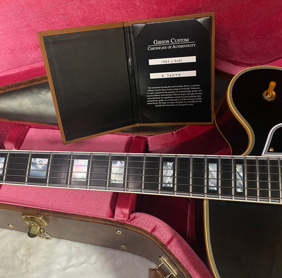 NEW! Gibson Custom 1957 L-5 CES Reissue - 7.8 lbs Vintage Sunburst - Authorized Dealer - G07791