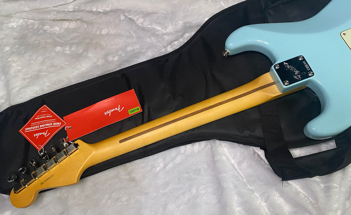 NEW! Fender Limited Edition American Professional Classic Stratocaster featuring the Silent System - Daphne Blue - 7.75lbs - Authorized Dealer - G07782