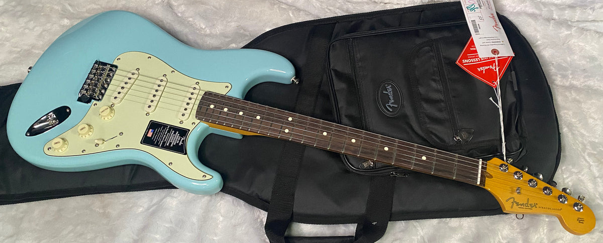 NEW! Fender Limited Edition American Professional Classic Stratocaster featuring the Silent System - Daphne Blue - 7.75lbs - Authorized Dealer - G07782