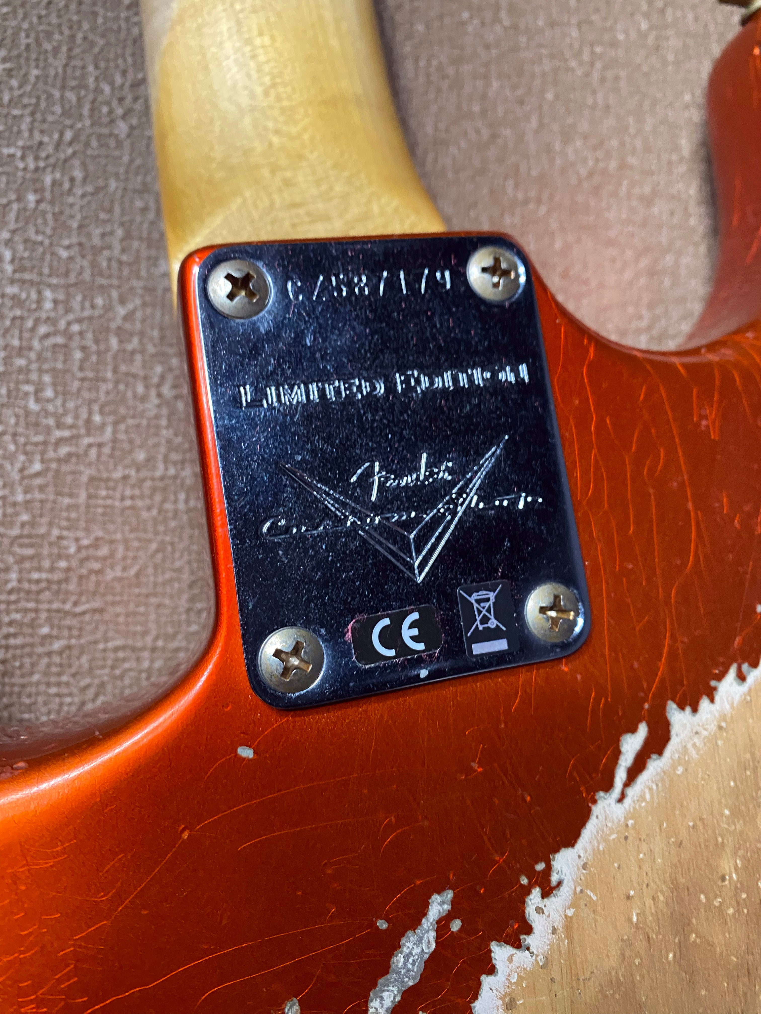 NEW! Fender Custom Shop 62 Heavy Relic Stratocaster - Candy Tangerine Finish - Authorized Dealer - Modern Spec - Handwound Pick Ups - 7.75 lbs - G06376
