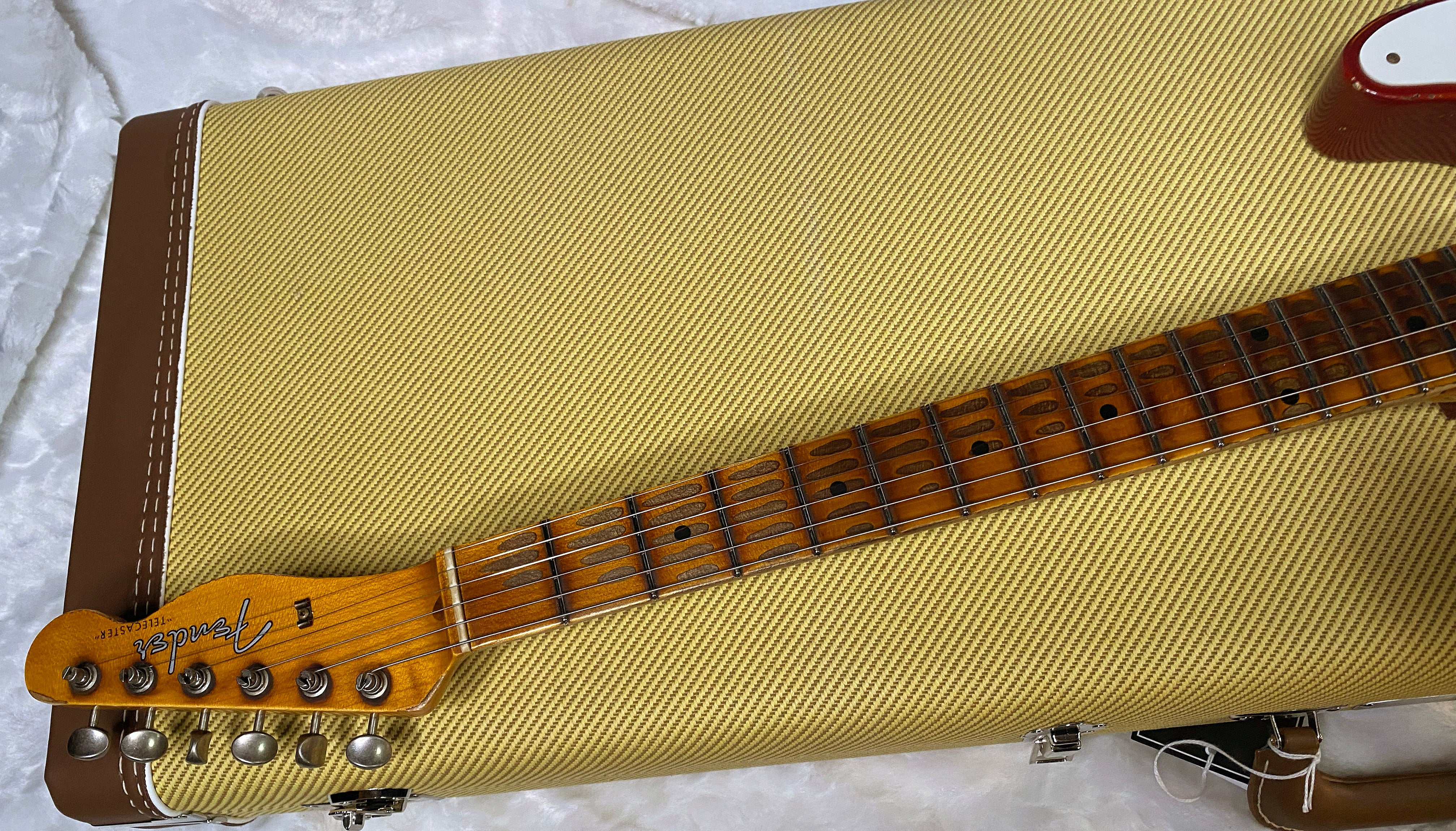 NEW! Fender 1957 Telecaster Custom Shop Reissue - Super Heavy Relic - Limited Edition - Aged Cherry Sunburst - Only 7 lbs - Handwound PIck-Ups - Authorized Dealer - G06375