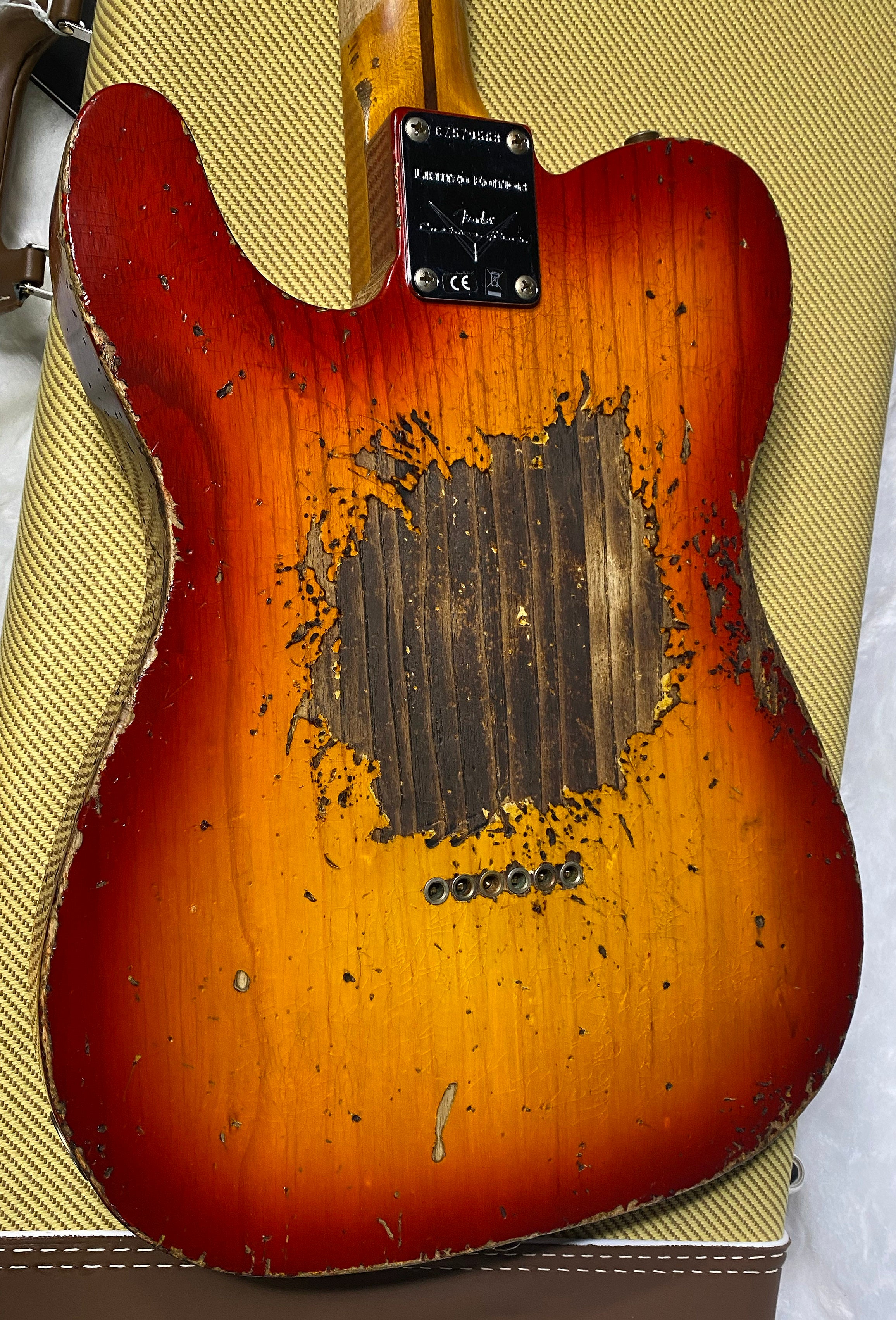 NEW! Fender 1957 Telecaster Custom Shop Reissue - Super Heavy Relic - Limited Edition - Aged Cherry Sunburst - Only 7 lbs - Handwound PIck-Ups - Authorized Dealer - G06375