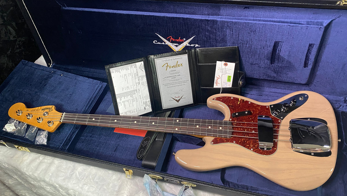 NEW! Fender Custom Shop 64 Jazz Bass NOS - Dirty White Blonde - Ash Body - 9.2 lbs - Authorized Dealer - G07792