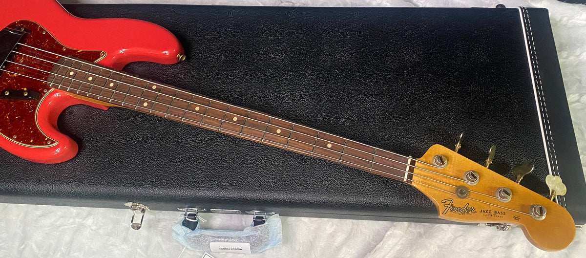 NEW! Fender Custom Shop 64 Jazz Bass Journeyman Relic - Fiesta Red - 9.4 lbs - Authorized Dealer - G07793