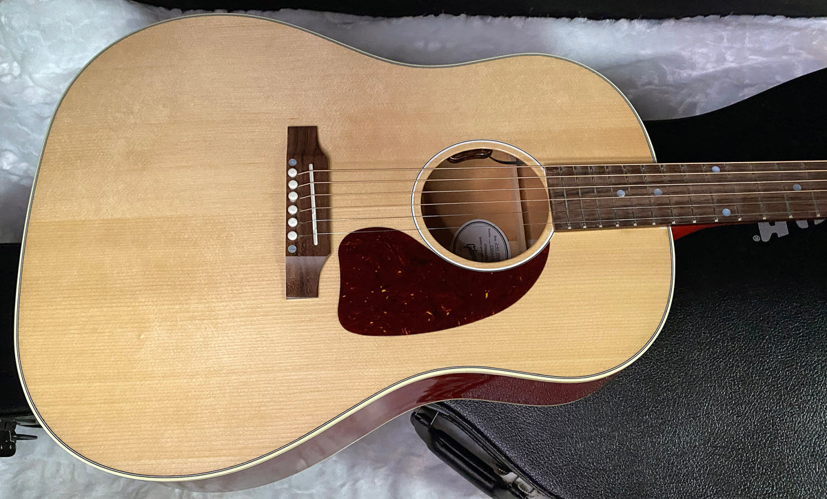 NEW ! Gibson Acoustic J-45 Standard Acoustic Electric Guitar - Natural Gloss Cherry Back - 4.35lbs - Authorized Dealer - G07807
