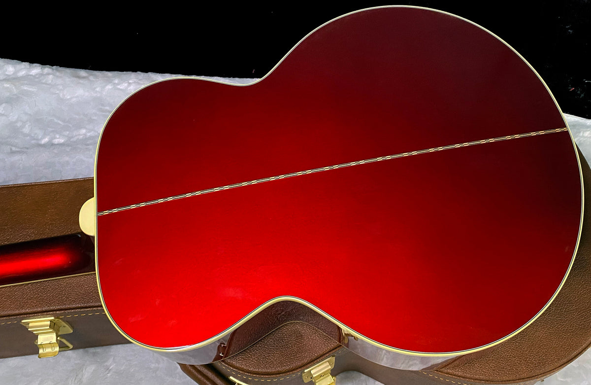 NEW! ! Gibson Custom Acoustic SJ-200 Custom Shop Acoustic-Electric Guitar - Burgundy Mist - Authorized Dealer - 5 lbs - G07806