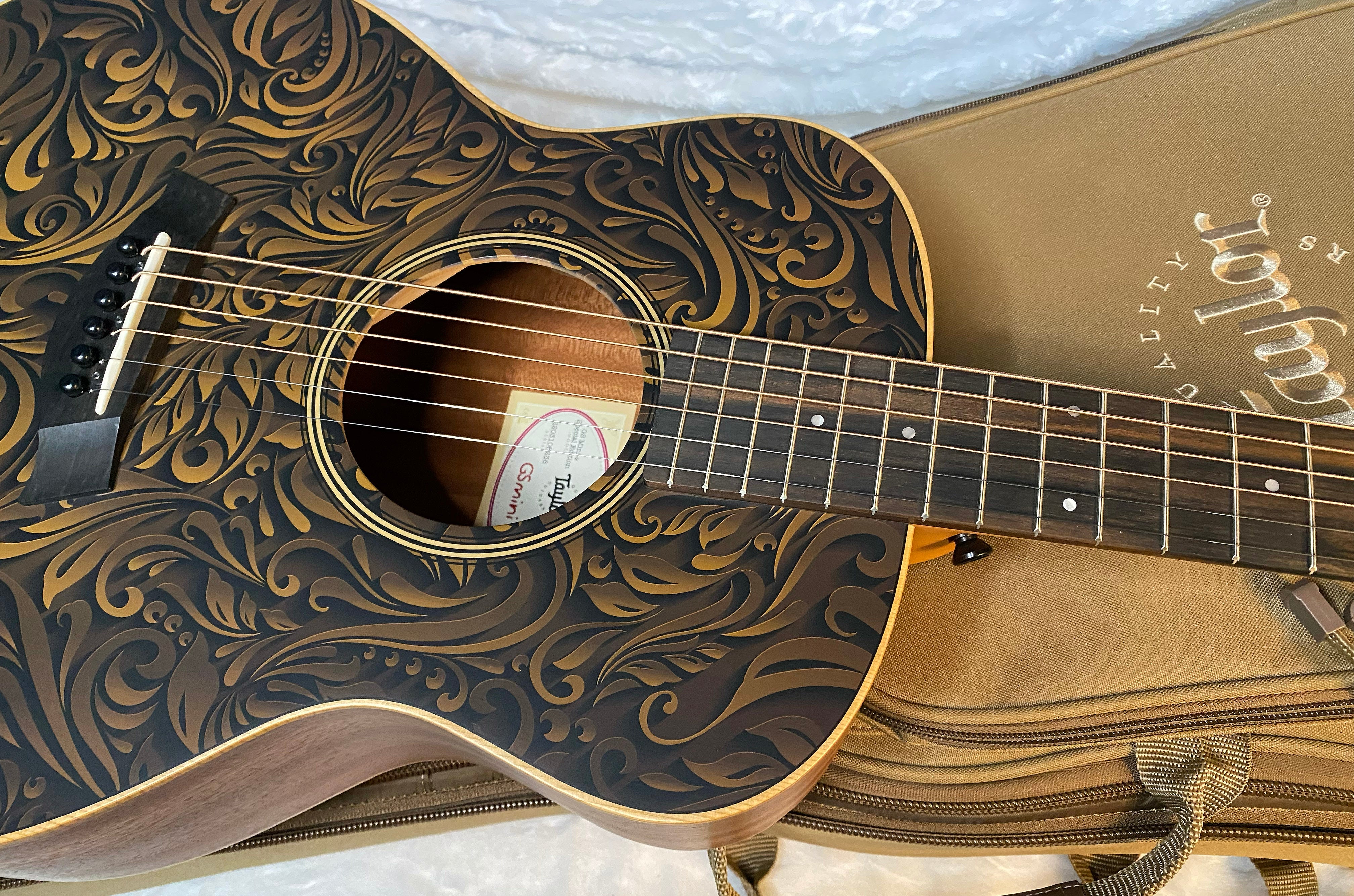 NEW ! Taylor GS Mini-e Special Edition Acoustic-electric Guitar - Paisley Burst - Authorized Dealer - G04759