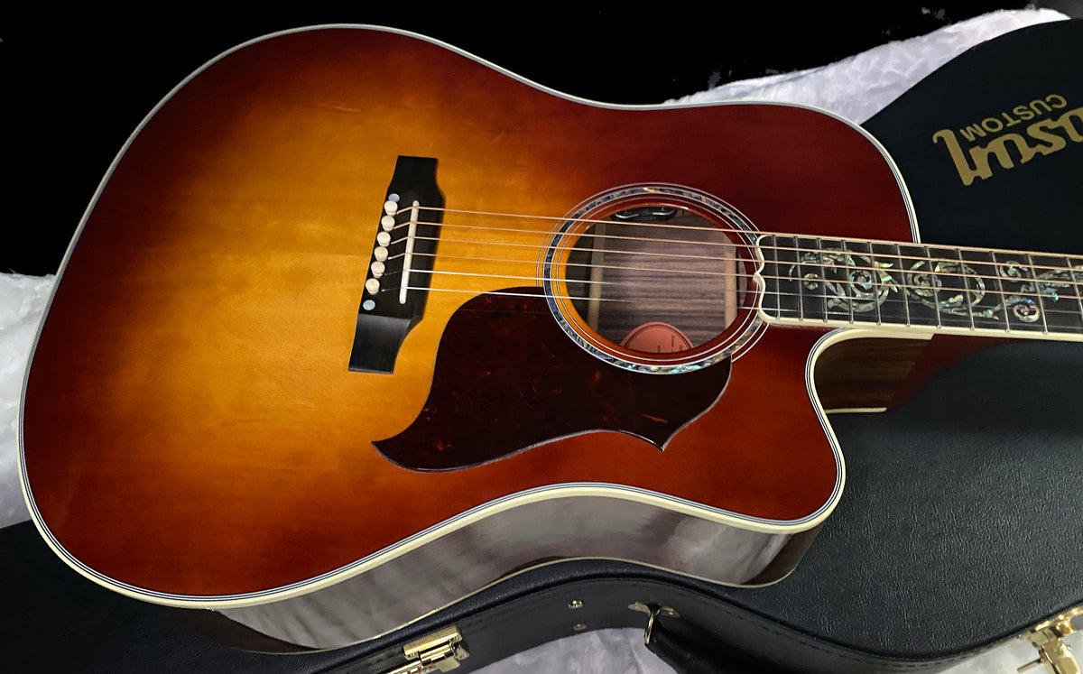 NEW! Gibson Acoustic Songwriter Custom EC Vine Acoustic-Electric Guitar - Rosewood Burst - Greatest Hits II - Authorized Dealer - G07801
