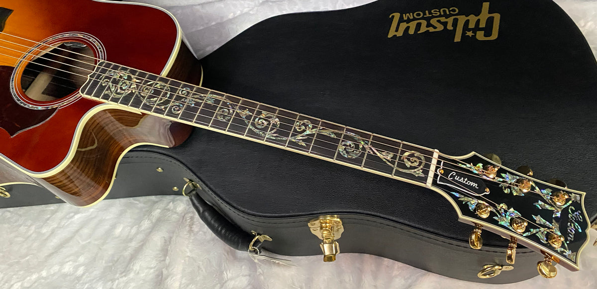 NEW! Gibson Acoustic Songwriter Custom EC Vine Acoustic-Electric Guitar - Rosewood Burst - Greatest Hits II - Authorized Dealer - G07801