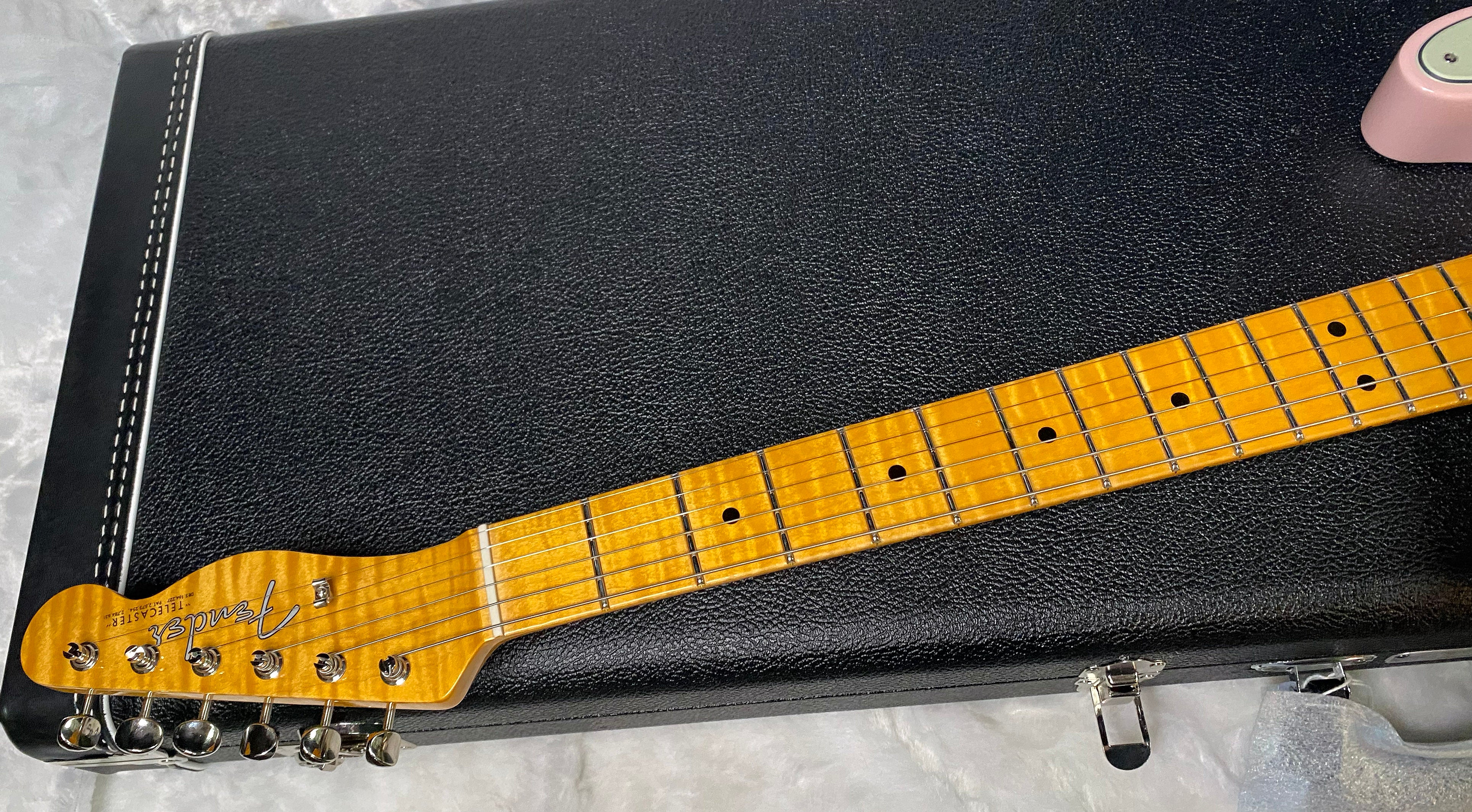 NEW! Fender Custom Shop Flamethrower Telecaster Custom - NOS - Modern Specs - Texas Special Pick-Ups - AAAA Flamed Neck - Shell Pink - Authorized Dealer - 7.5lbs - G07105