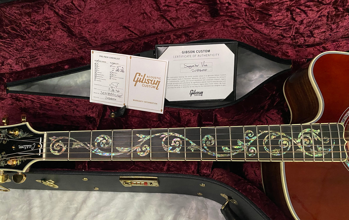 NEW! Gibson Acoustic Songwriter Custom EC Vine Acoustic-Electric Guitar - Rosewood Burst - Greatest Hits II - Authorized Dealer - G07801