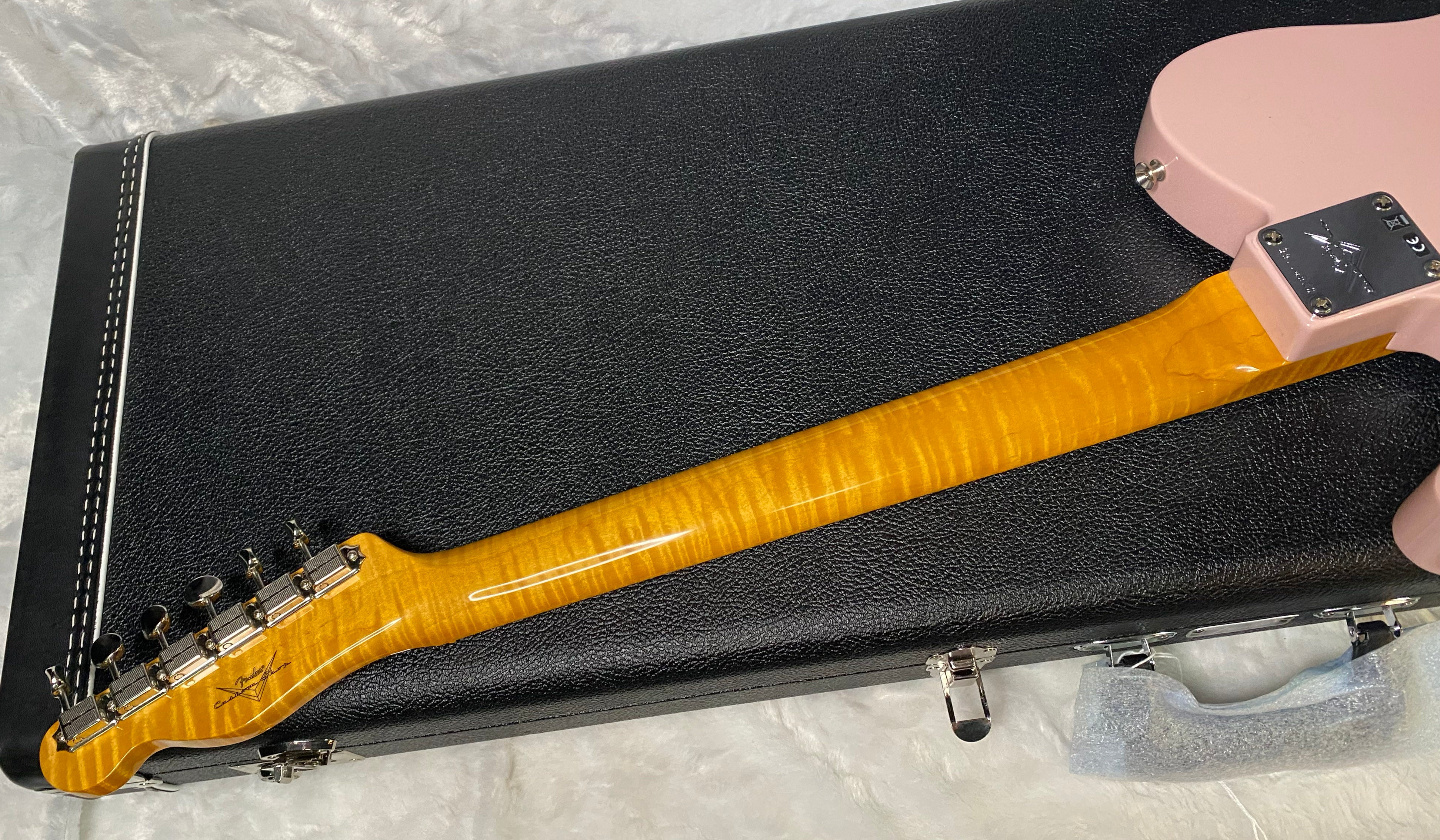 NEW! Fender Custom Shop Flamethrower Telecaster Custom - NOS - Modern Specs - Texas Special Pick-Ups - AAAA Flamed Neck - Shell Pink - Authorized Dealer - 7.5lbs - G07105