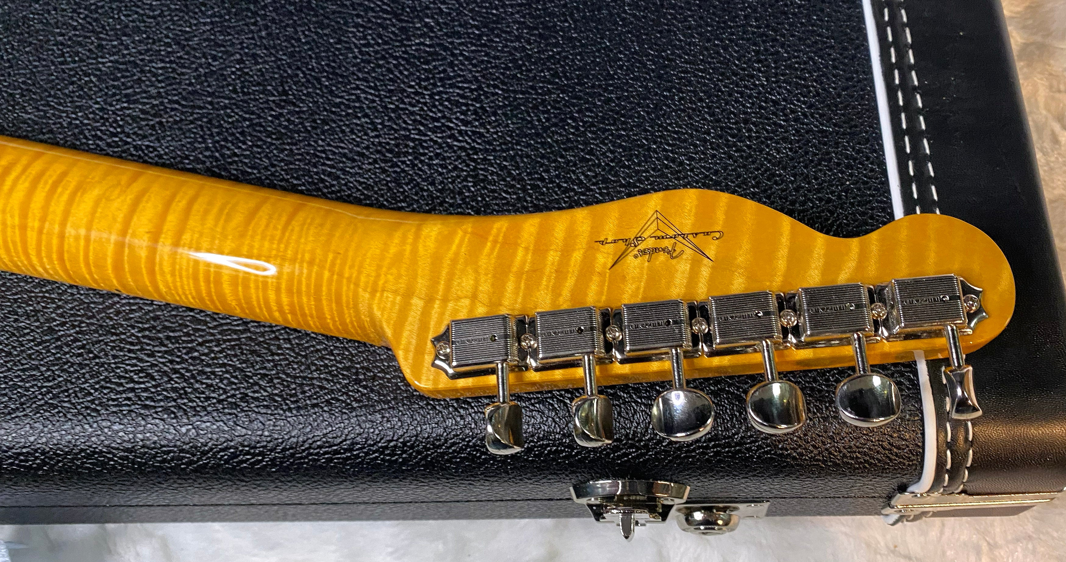 NEW! Fender Custom Shop Flamethrower Telecaster Custom - NOS - Modern Specs - Texas Special Pick-Ups - AAAA Flamed Neck - Shell Pink - Authorized Dealer - 7.5lbs - G07105