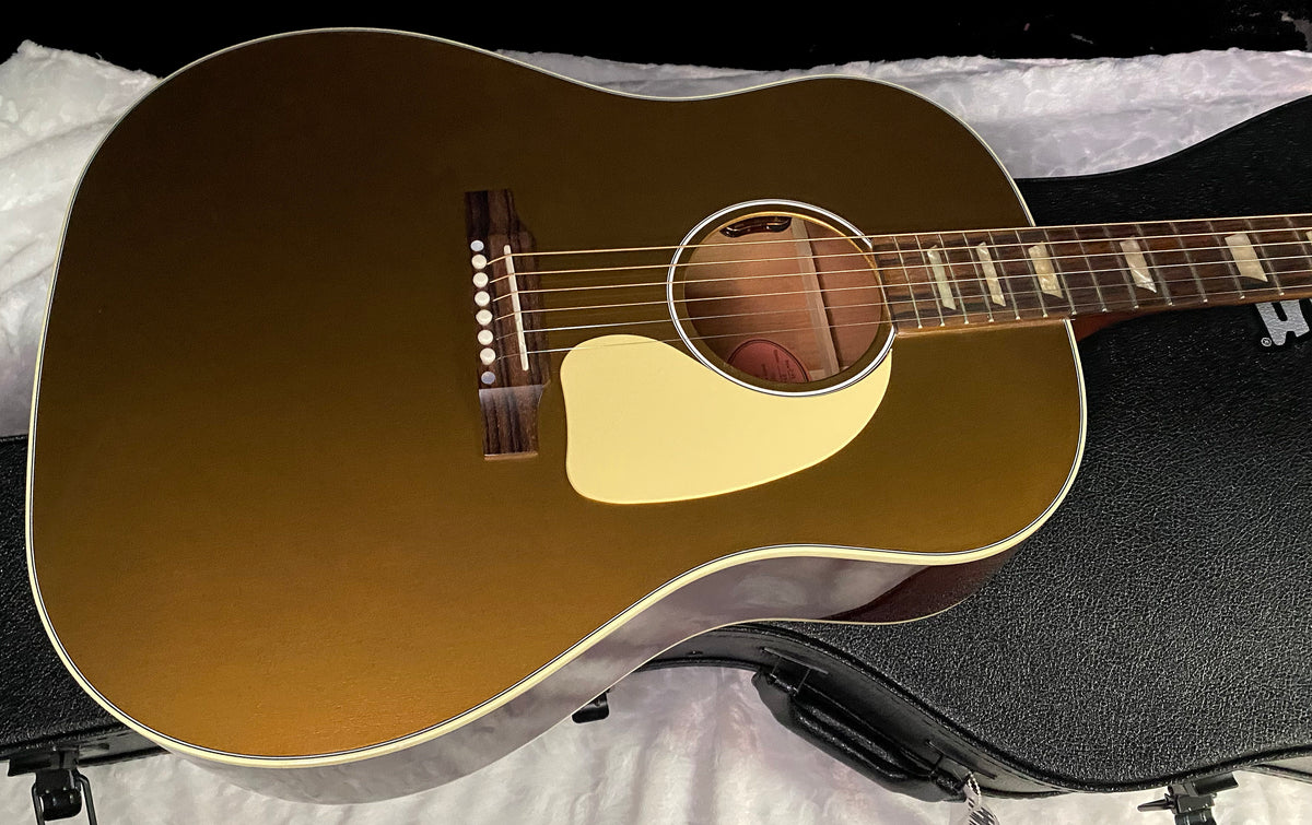 NEW! Gibson Acoustic J-45 Gold Top Acoustic-Electric Guitar - Gold Top - Custom Shop - Limited Edition - 4.1lbs - Authorized Dealer - G07802