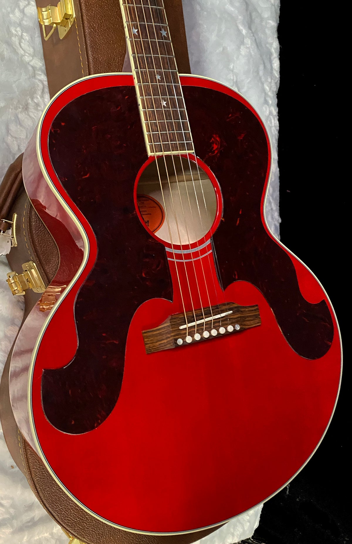 NEW ! Gibson Acoustic Everly Brothers Custom Shop Limited Edition J-180 Acoustic-Electric Guitar - Cherry - Authorized Dealer - 5lbs - G07803