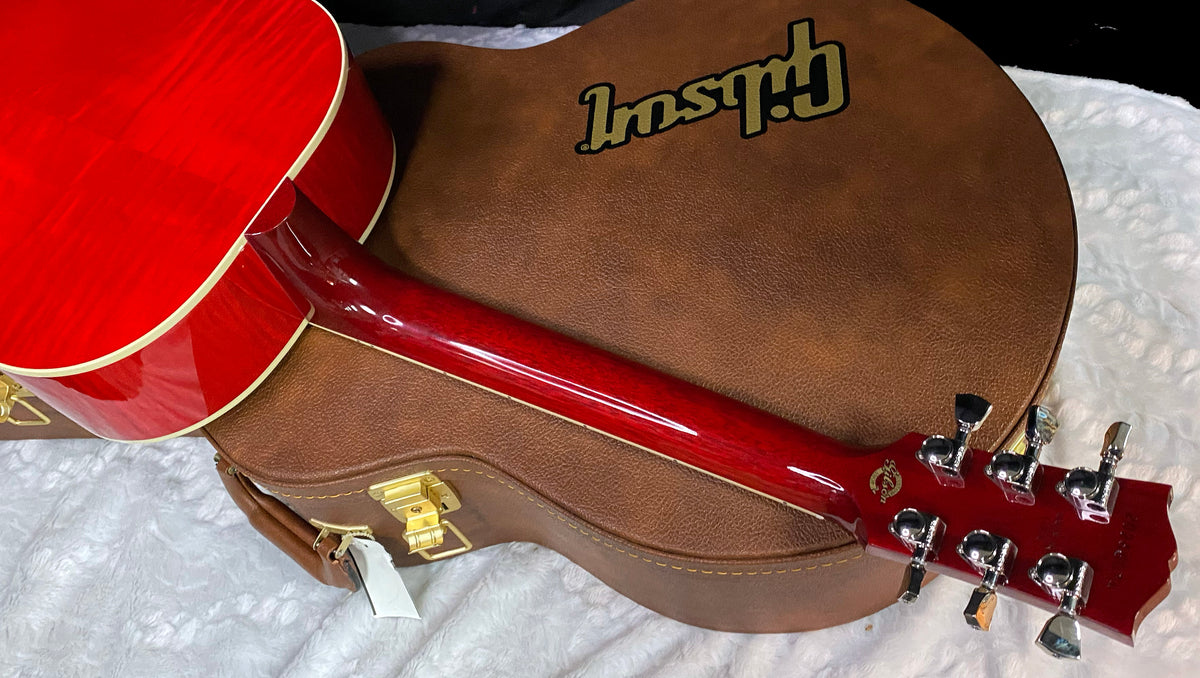 NEW ! Gibson Acoustic Everly Brothers Custom Shop Limited Edition J-180 Acoustic-Electric Guitar - Cherry - Authorized Dealer - 5lbs - G07803