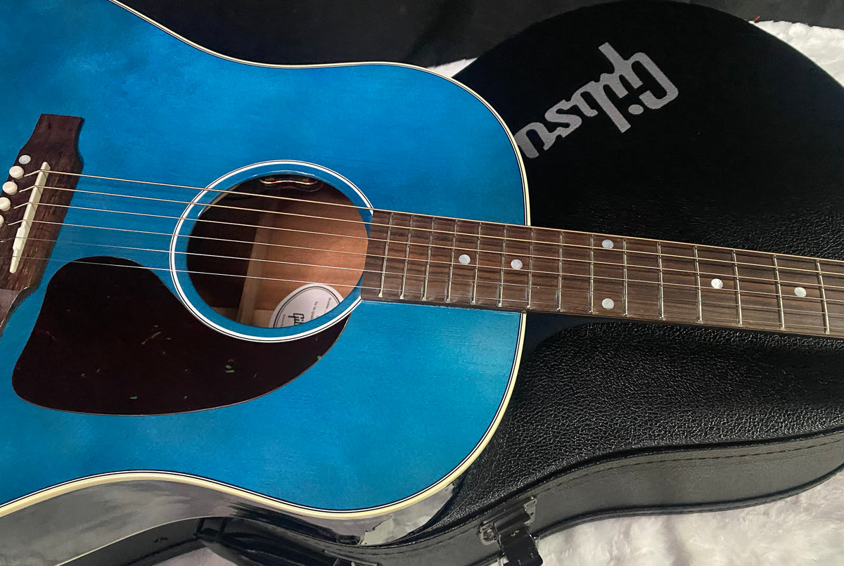 NEW ! Gibson Acoustic J-45 Standard Acoustic Guitar - Bluebonnet Gloss - Authorized Dealer - 4.5lbs - G07815