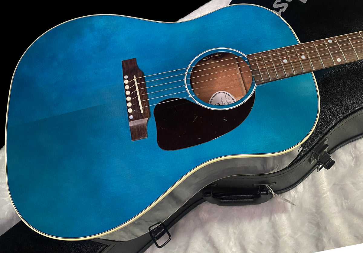 NEW ! Gibson Acoustic J-45 Standard Acoustic Guitar - Bluebonnet Gloss - Authorized Dealer - 4.5lbs - G07815